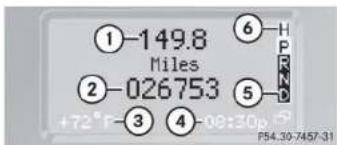 Mercedes-Benz G-Class (2004) - Multifunction display - 1