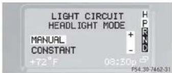 Mercedes-Benz G-Class (2004) - Setting daytime running lamp mode (USA only) - 1