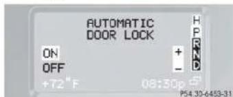 Mercedes-Benz G-Class (2004) - Setting automatic locking - 1