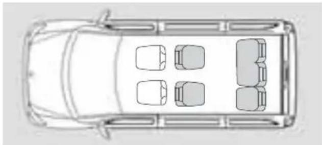 Mercedes-Benz V-Class (2011) - シート配置の例 - 2