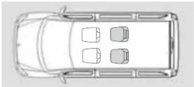 Mercedes-Benz V-Class (2011) - シート配置の例 - 3