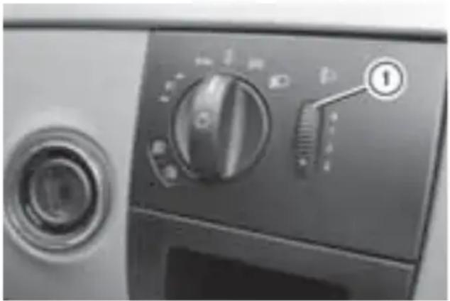 Mercedes-Benz V-Class (2011) - ヘッドランプ照射角度調整ダイヤル\* - 1