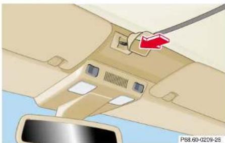 Mercedes-Benz SL-Class (2002) - Entrance lamps in footwells, exit lamps in doors - 1