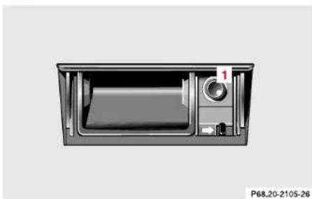 Mercedes-Benz SL-Class (2002) - To install ashtray: - 1