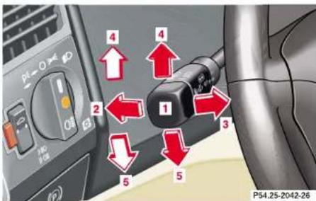 Mercedes-Benz SL-Class (2002) - Combination switch - 1