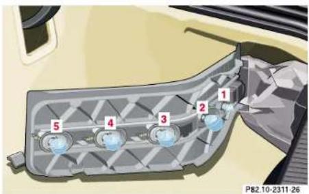 Mercedes-Benz SL-Class (2002) - 250Exterior lamps - 1