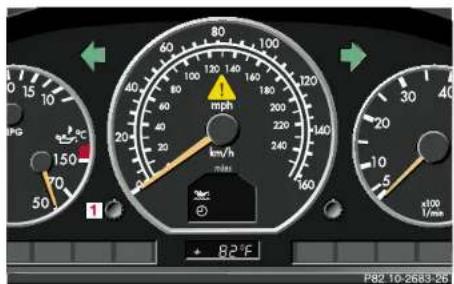 Mercedes-Benz SL-Class (2002) - Instrument lamps - 1