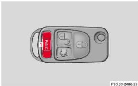 Mercedes-Benz SL-Class (2002) - Central locking system - 1
