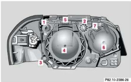 Mercedes-Benz SL-Class (2002) - Exterior lamps - 1