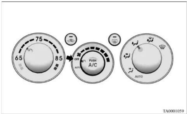 65 75 85 OFF AUTO PUSH A/C AUTO TA0001059