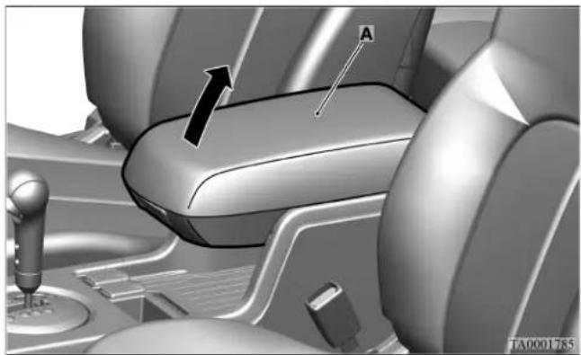 MITSUBISHI Endeavor (2010) - Floor console box - 1