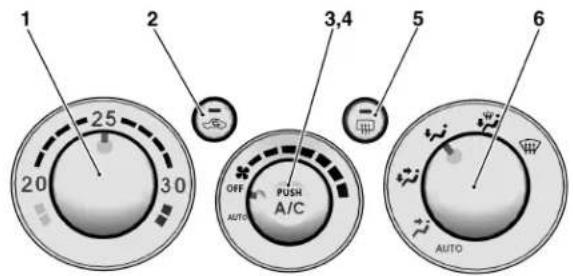 1 2 25 30 OFF AUTO PUSH A/C 3,4 5 6 AUTO