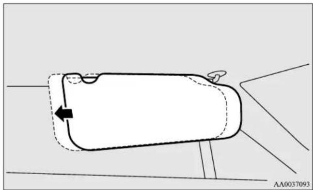 MITSUBISHI Endeavor (2010) - Sun visors - 2