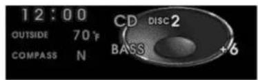 12:00 OUTSIDE 70°F COMPASS N CD DISC 2 BASS +6