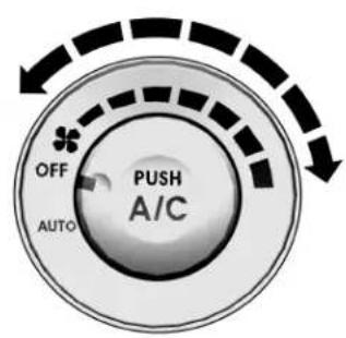OFF AUTO PUSH A/C