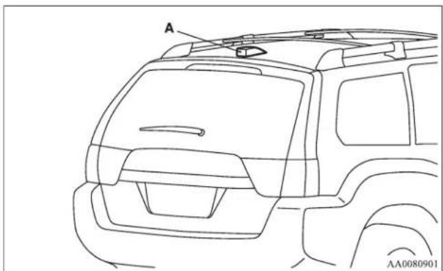 MITSUBISHI Endeavor (2010) - SIRIUS antenna (if so equipped) - 1