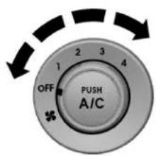 1 2 3 4 OFF PUSH A/C