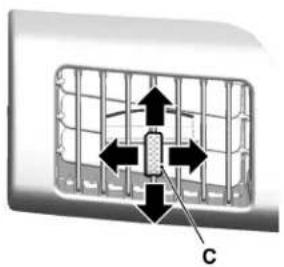 MITSUBISHI Endeavor (2010) - Side/Rear (for vehicles with automatic air conditioning) vents - 1