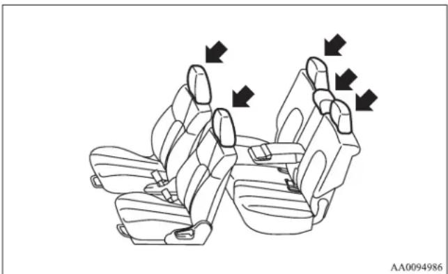 MITSUBISHI Endeavor (2010) - Head restraints - 1