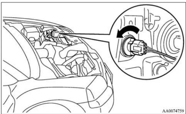 MITSUBISHI Endeavor (2010) - Parking and front side-marker and front turn signal lights - 1