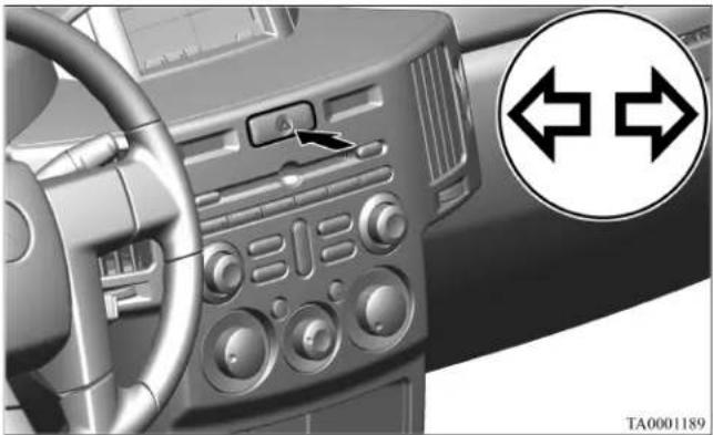MITSUBISHI Endeavor (2010) - Hazard warning flasher switch - 1