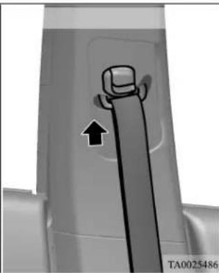 MITSUBISHI Endeavor (2010) - Adjustable seat belt shoulder anchor (front seats) - 2