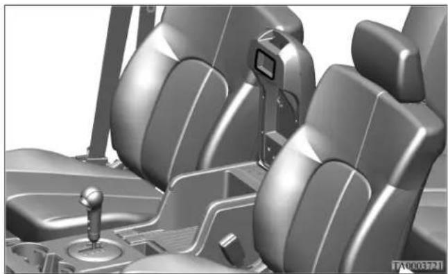 MITSUBISHI Endeavor (2010) - Open the lid (B). Tissue holder - 2