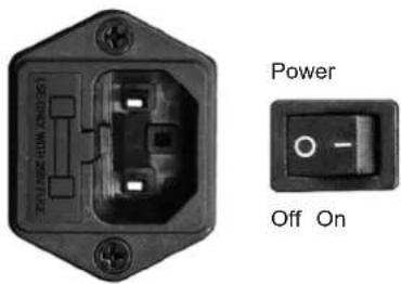 Nubert NuBox AW-443 - ■ Power: Netzbuchse und Powerschalter - 1
