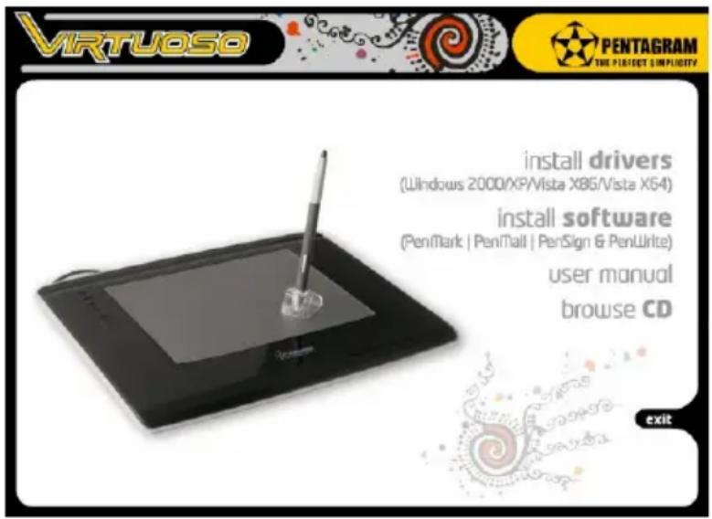 Pentagram Virtuoso P 2005 - Setting up the tablet Installing the tablet - 1