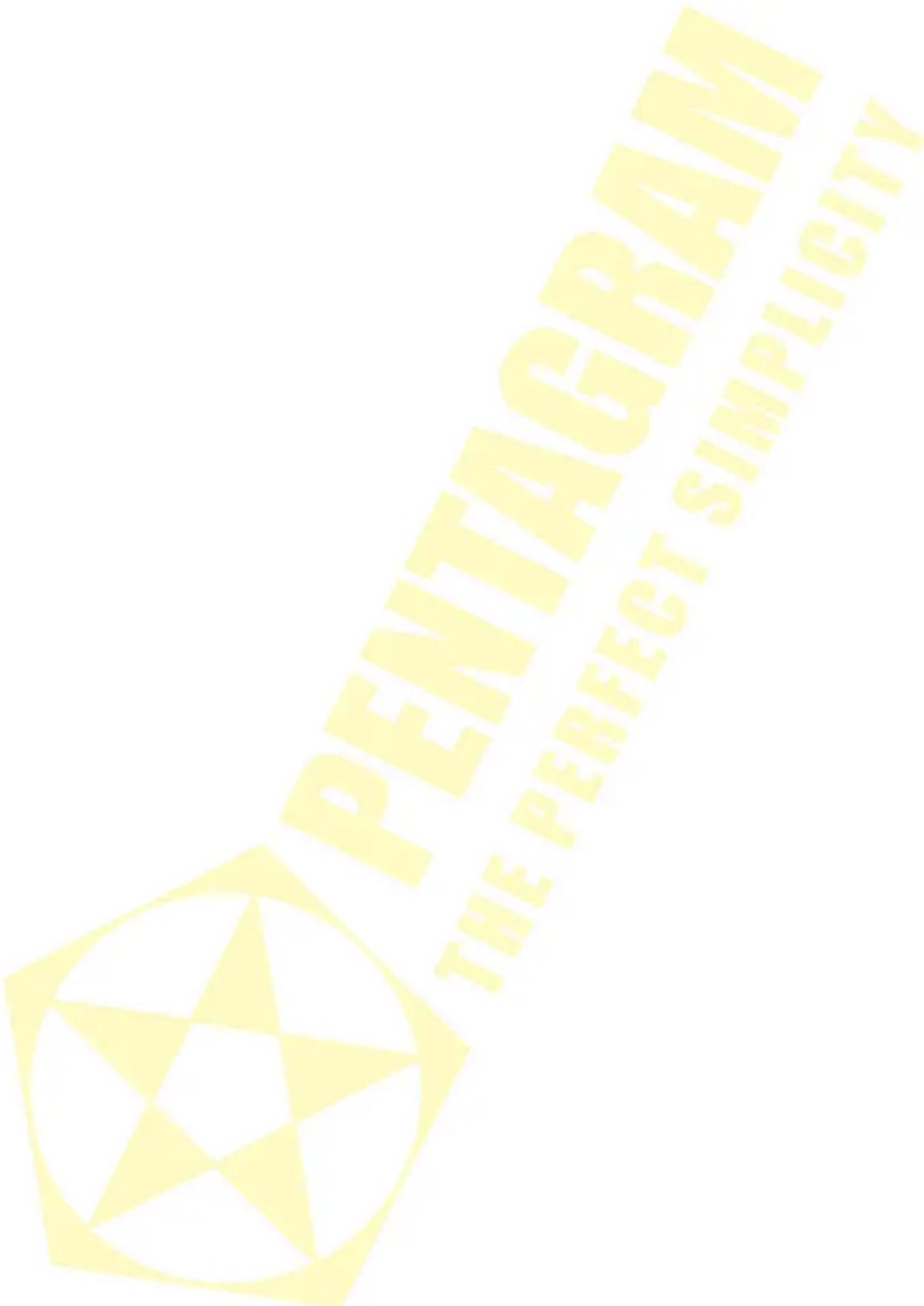 PENTAGRAM THE PERFECT SIMPLICITY