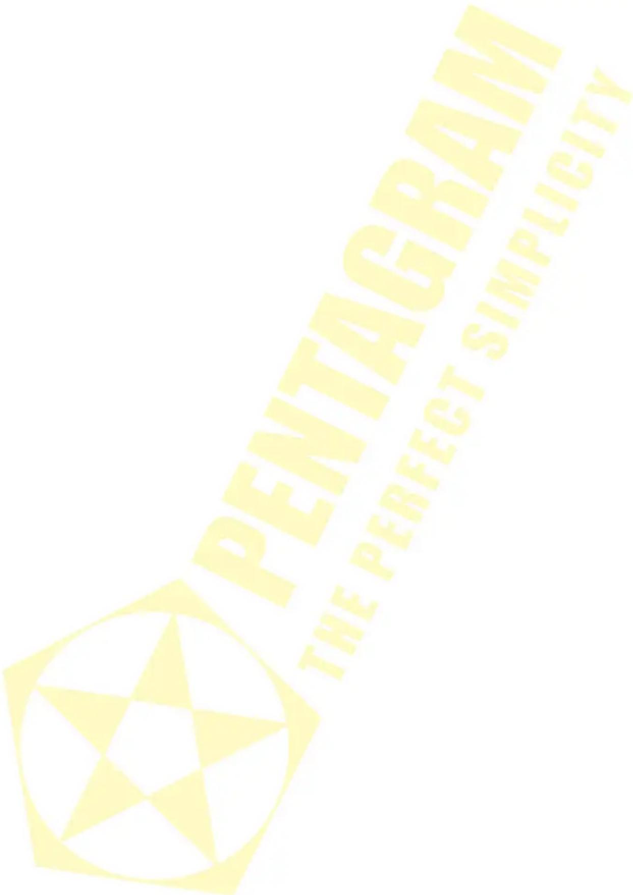 PENTAGRAM THE PERFECT SIMPLICITY