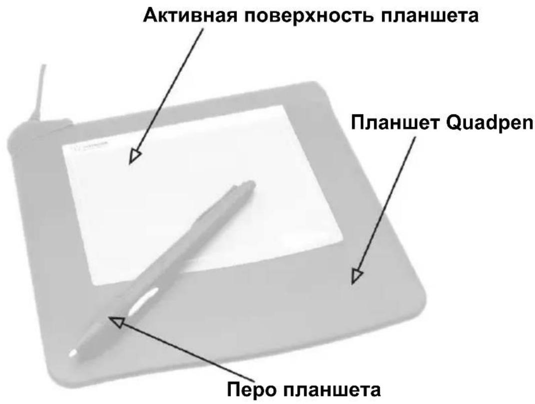 Pentagram Quadpen P 2002 - Описание элементов планшета - 1