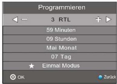 Terris LED TV 2953 - Automatisches Ein-/Umschalten zu Sendungen speichern - 1