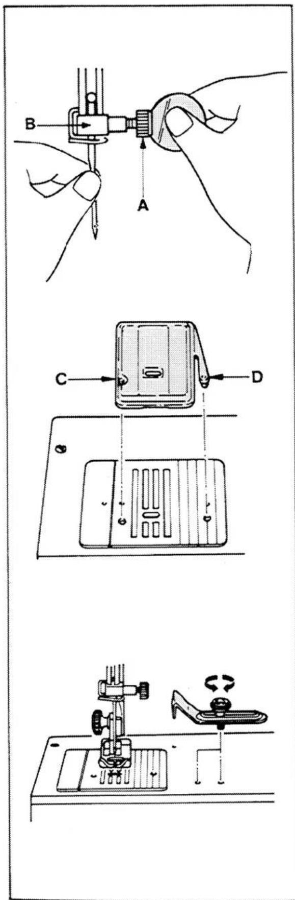 SINGER 4019 - Replacing Presser Foot with Shank - 1