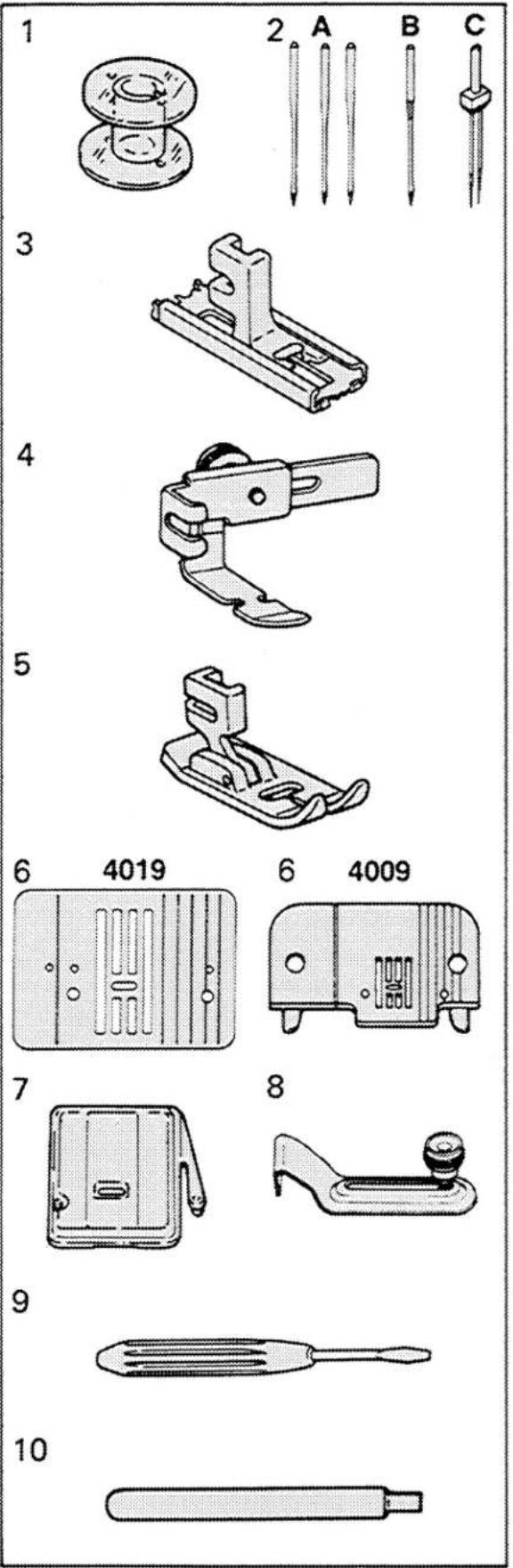 SINGER 4019 - Principal Parts - 1