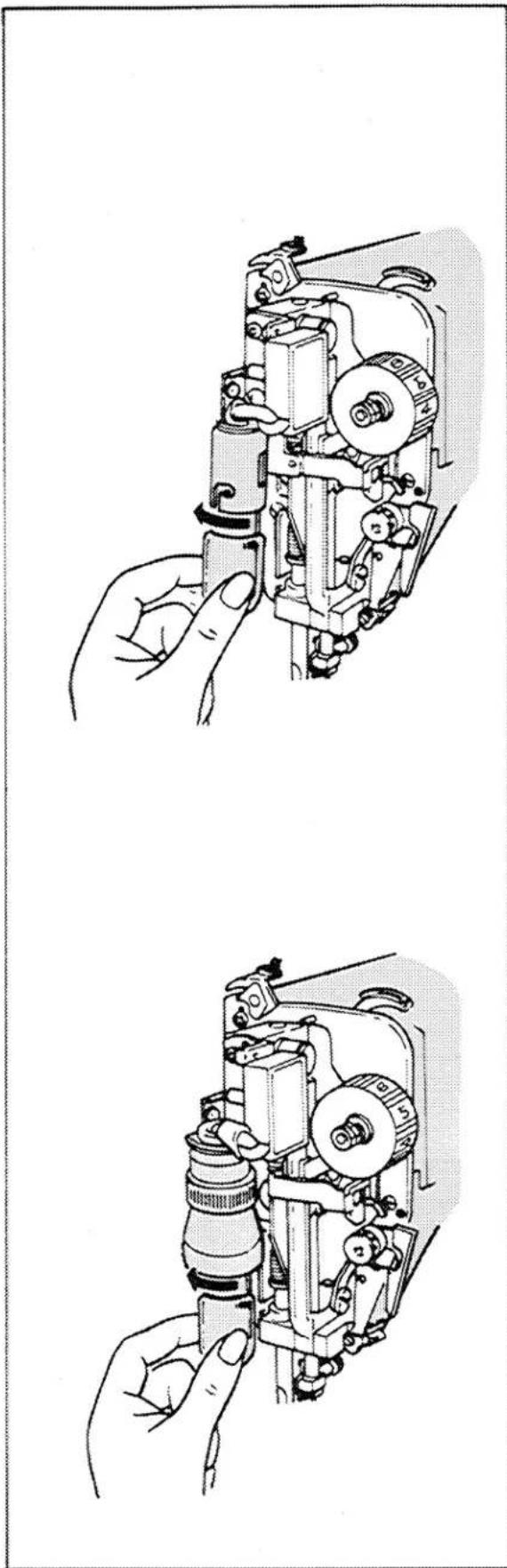 SINGER 4019 - Interior Feed Area — 4009 - 2