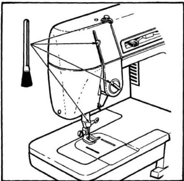 SINGER 3270 - Pour remettre en place le support de canette - 1