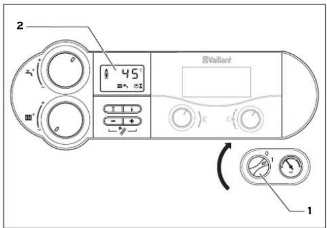 VAILLANT EcoTEC plus VCW 246 - Gerät einschalten - 1