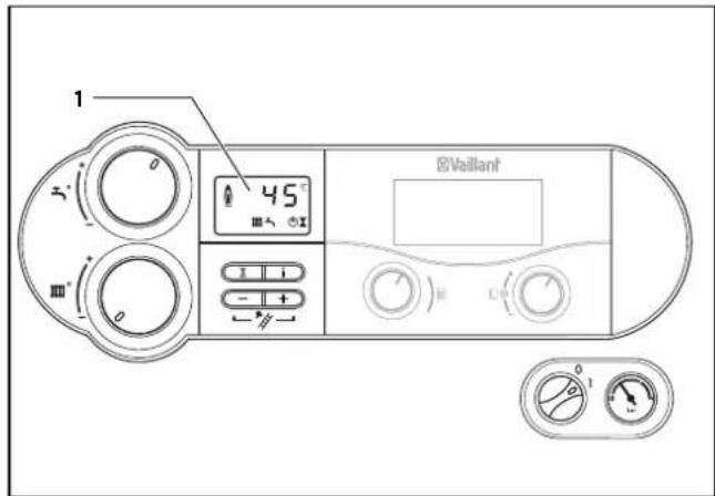 VAILLANT EcoTEC plus VCW 246 - Übersicht über die Bedienelemente - 2