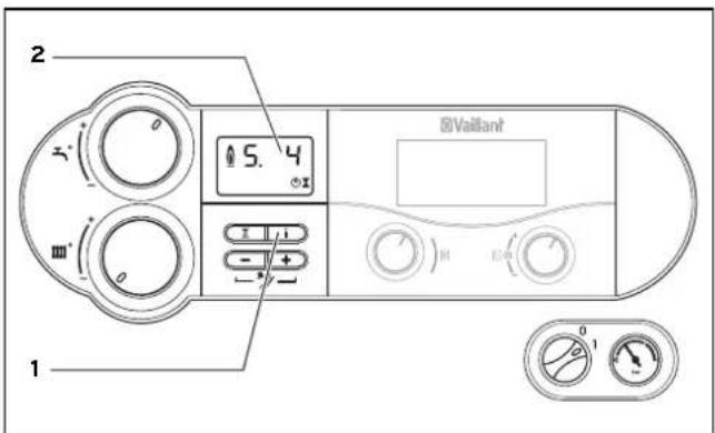 VAILLANT EcoTEC plus VCW 246 - Statusanzeigen (für Wartungs- und Servicearbeiten durch den Fachhandwerker) - 1