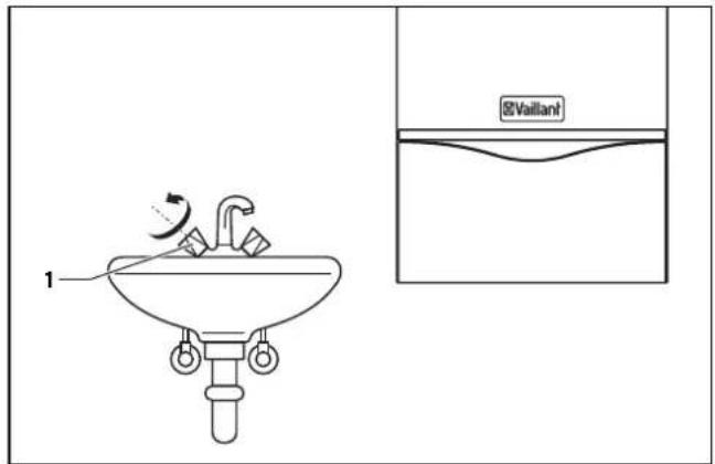 VAILLANT EcoTEC plus VCW 246 - Warmwasser zapfen - 1