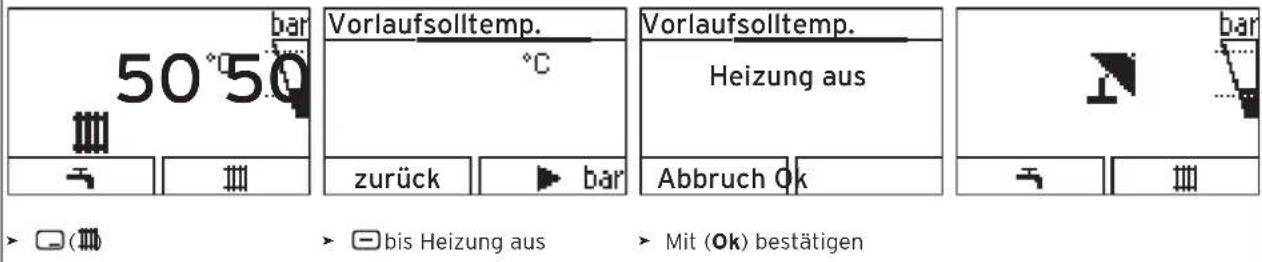 50°50 bar Vorlaufsoltemp. °C zurück bar Vorlaufsoltemp. Heizung aus Abbruch Ok bar bis Heizung aus Mit (Ok) bestätigen