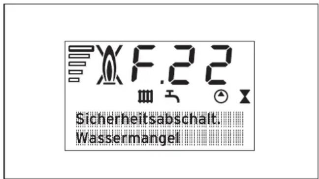 F.22 Sicherheitsabschalt. Wassermangel