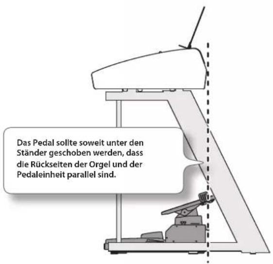 ROLAND AT-350C - Installieren der Pedaleinheit - 4