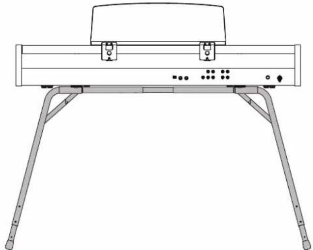ROLAND AT-350C - Verwendung des KS-12 Ständers - 1