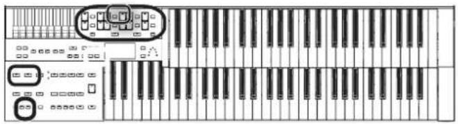 ROLAND AT-350C - Drücken Sie den Percussion [4']-Taster oder den Percussion [2 2/3']-Taster, so dass die Anzeige leuchtet. - 2