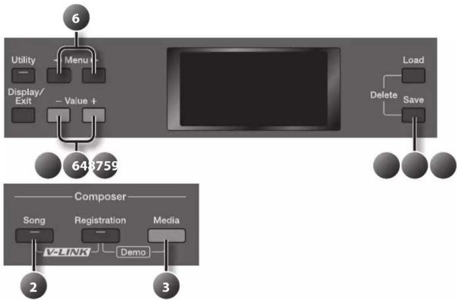 ROLAND AT-350C - Sichern der Songdaten - 1