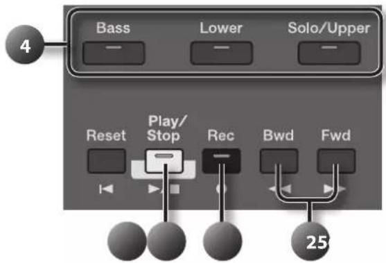 ROLAND AT-350C - Aufnahme der einzelnen Parts nacheinander - 1