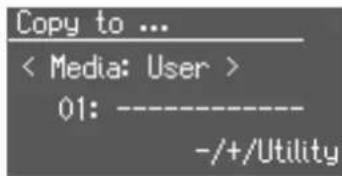 ROLAND AT-350C - Kopieren von Registrierungen des USB-Speichers in den User-Speicher - 4