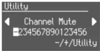 ROLAND AT-350C - Stummschalten einzelner MIDI-Kanäle (Channel Mute) - 2